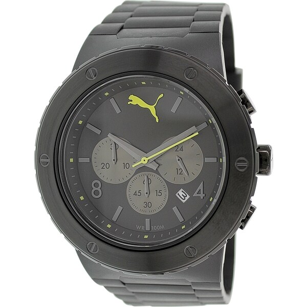 Puma Men's PU103701002 Black Silicone Analog Quartz Watch