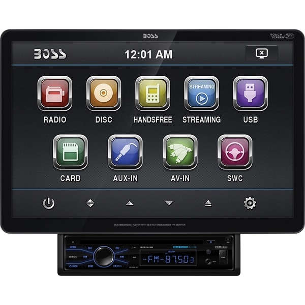 Boss BVS13.3B Car DVD Player - 13.3" Touchscreen LCD - Single DIN