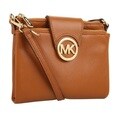 Michael Kors Fulton Large Luggage Brown Crossbody Handbag
