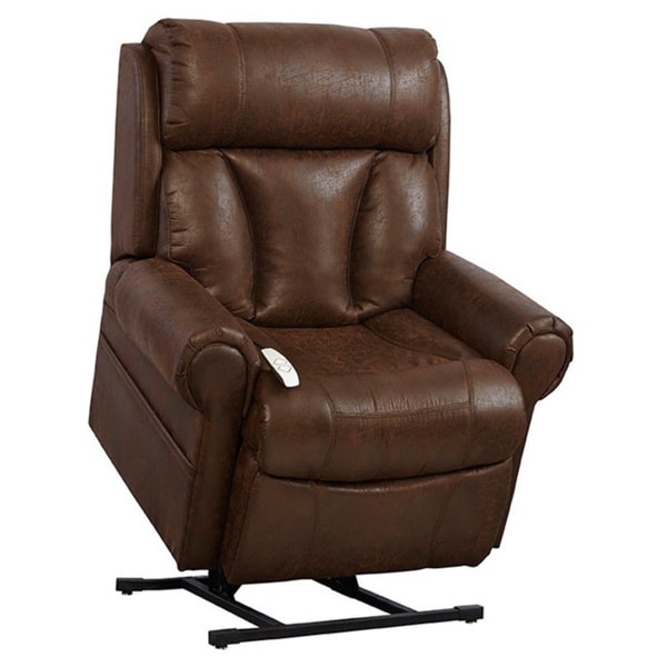 Mega Motion Upholstered Brown Lift Chair Overstock Shopping Great
