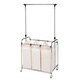 Seville 3-Bag Laundry Sorter with Hanging Bar