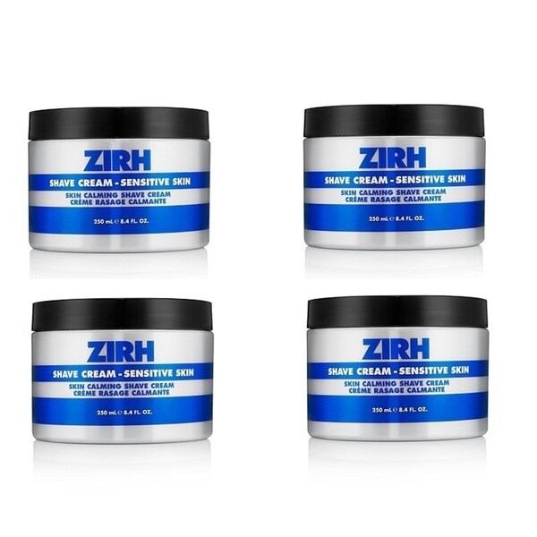 Zirh Sensitive Skin 8.4-ounce Shave Cream (Pack of 4)
