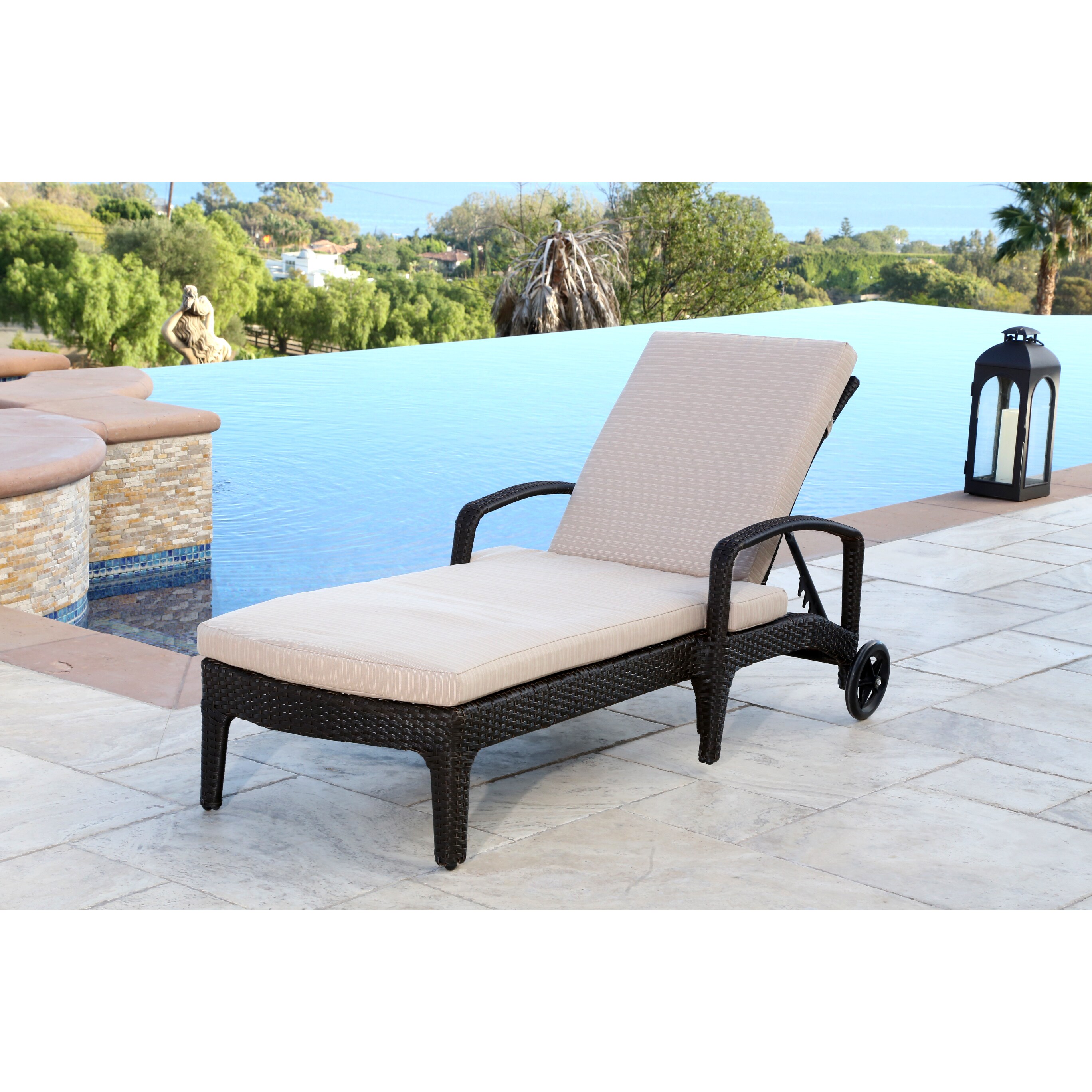 This patio chaise is great for any backyard space, and it is sturdy and