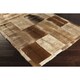 Papilio Handmade Terri Animal Leather Strap Rug (8' x 10')