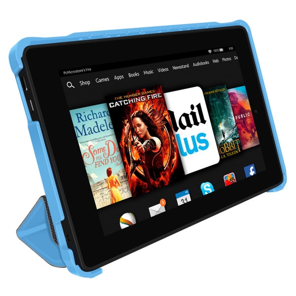 rooCASE Optigon 3D Slim Shell Folio Case Smart Cover Stand for Amazon Kindle Fire HD 7