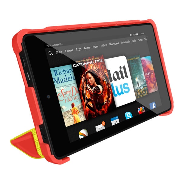 rooCASE Origami 3D Slim Shell Folio Case Smart Cover Stand for Amazon Kindle Fire HD 6