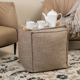 Christopher Knight Home Alder Fabric Cube Ottoman