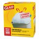 Glad Tall Kitchen Drawstring Bags (24 x 27.375, 13-gallon, .95 mil, White) (2 Packs of 100)