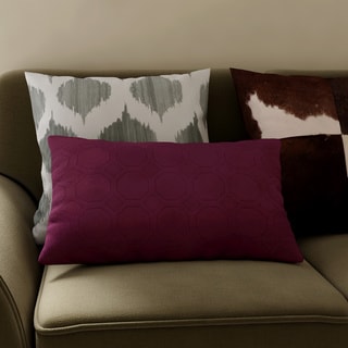 EDIE Microfiber Sonic Quilted Petals Throw Pillow (Set of 2)