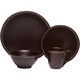 Red Vanilla Saddle Stitch 16-piece Dinner Set