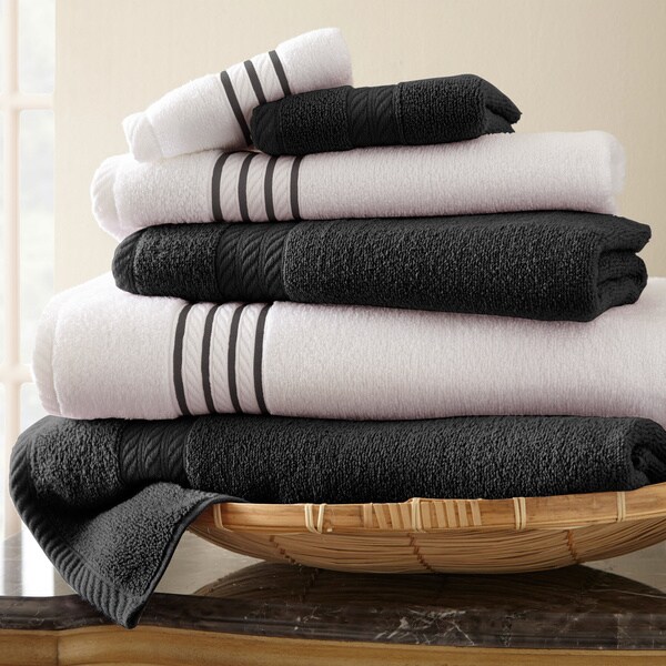 Quick Dry Stripe 6piece Towel Set Overstock™ Shopping Top Rated