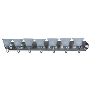ballerina 7 light vanity polished chrome finish with lithonia led vanity lights
