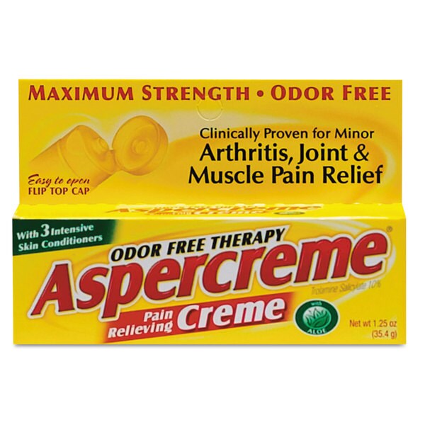 Aspercreme Pain-Relieving Creme, 1.25-ounce Tube (Pack of 4)