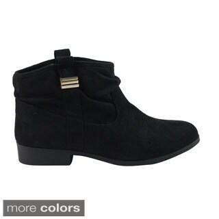 Celebrity NYC Women's Margot Slouchy Western Ankle Boot