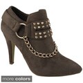 Celebrity NYC Women's Anna Faux Suede Stiletto Bootie