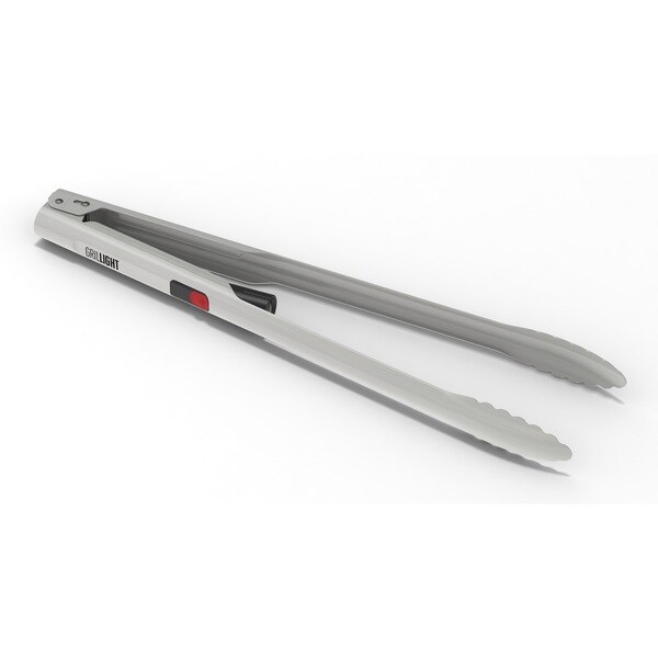 Grillight Stainless Steel LED Grilling Tongs
