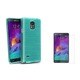 INSTEN Silk TPU Rubber Candy Skin Phone Case Cover Combo With Anti-Glare Screen Protector For Samsung Galaxy Note 4