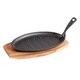 Addlestone Fajita Pan with Birch Wood Block