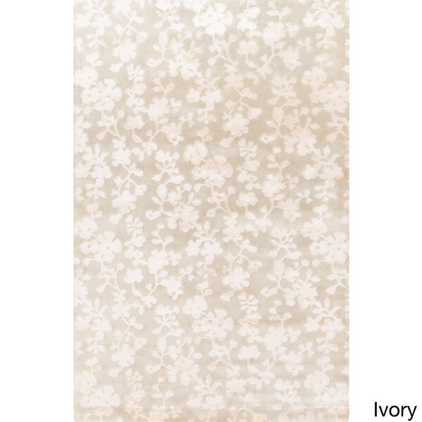 Candice Olson :Hand-Knotted Rodney Floral Pattern Rug (8' x 11')