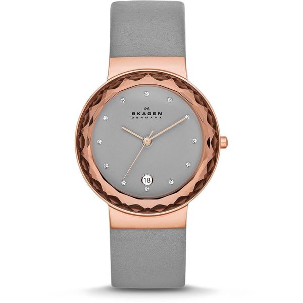 Skagen Women's SKW2122 Classic Round Grey Strap Watch