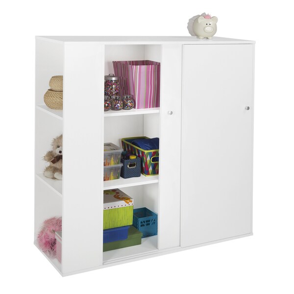 South Shore Storit Pure White Sliding Door Kid's Storage Cabinet