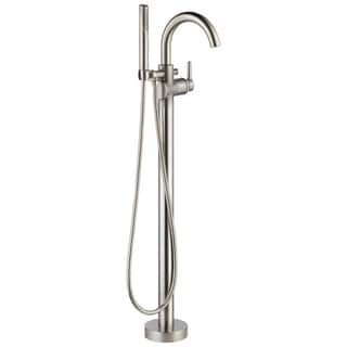 Delta Brilliance Stainless Trinsic Floor Mount Tub Filler