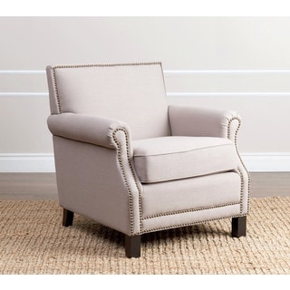 ABBYSON LIVING Chloe Beige Linen Club Chair