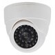 White Dummy Non-functioning Security Camera with LED Light