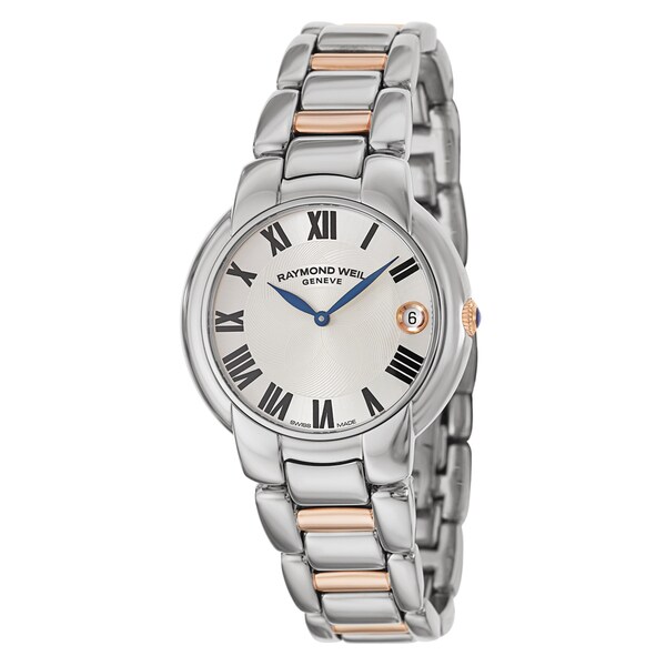 Raymond Weil Women's 'Jasmine' Stainless Steel and Rose Goldplated PVD Coated Swiss Quartz Watch
