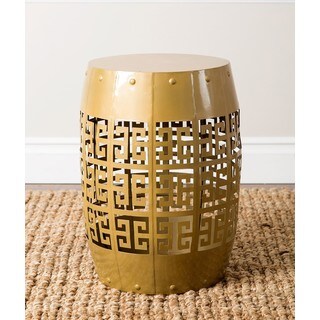 ABBYSON LIVING Gladstone Gold Round Garden Stool