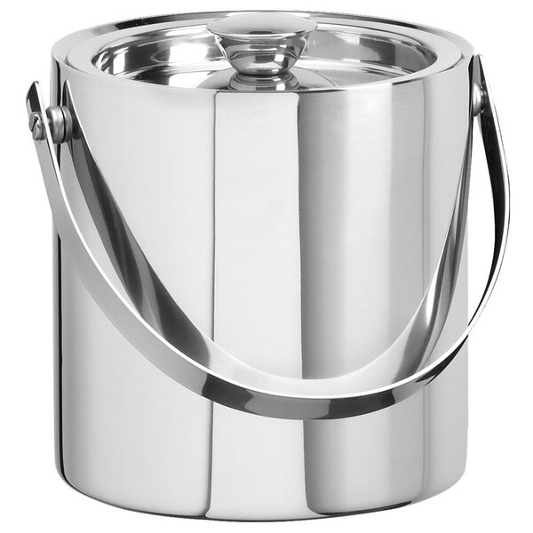 Shop Stainless Steel 3 Quart Double Wall Ice Bucket Free Shipping