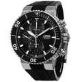 Oris Men's 774 7655 4154 RS 'Aquis' Black Dial Black Rubber Strap Automatic Chronograph Watch