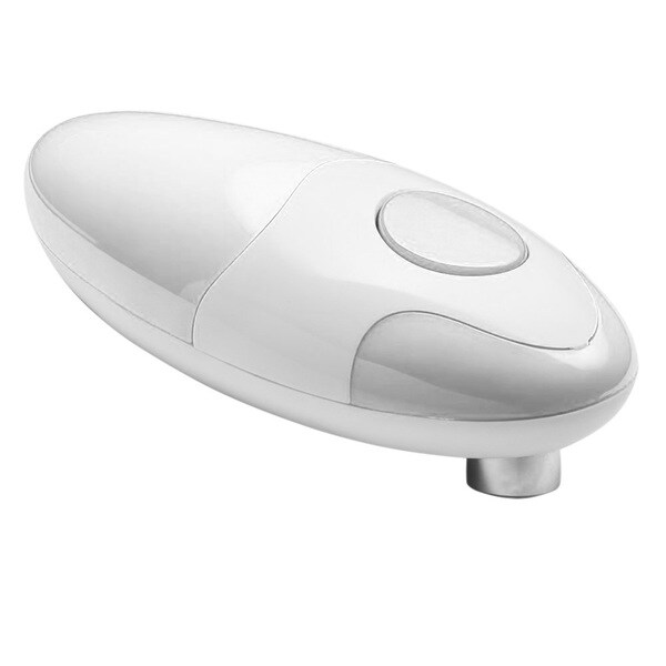 Ovente White Electric Can Opener 