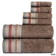 YvesYarn Dyed 100-percent Cotton Jacquard 6-piece Towel Set (As Is Item)