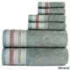YvesYarn Dyed 100-percent Cotton Jacquard 6-piece Towel Set (As Is Item)