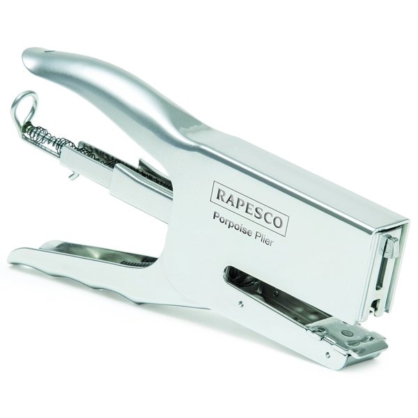  Rapesco Chrome Porpoise Classic Plier Stapler, 40 Sheet Capacity