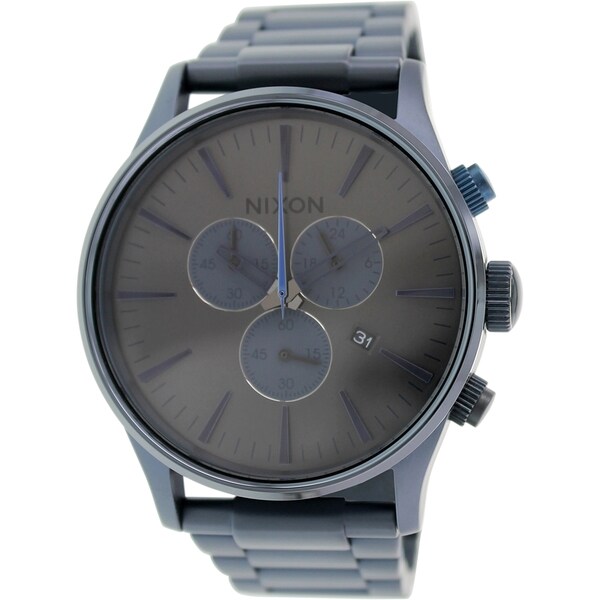 Nixon Men's Sentry A3861679 Blue Stainless Steel Quartz Watch