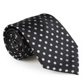Vance Co. Men's Polka Dot Microfiber Handmade Tie and Hanky Set