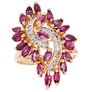 14k Yellow Gold 1/5ct TDW Diamond Estate Ring (K-L, I2-I3)