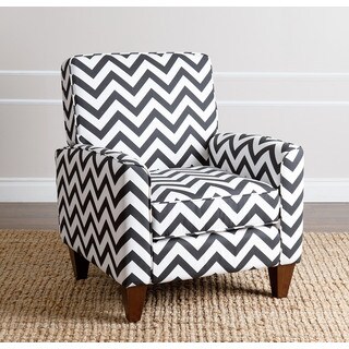 ABBYSON LIVING Conway Chevron Black Fabric Armchair