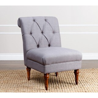 ABBYSON LIVING Alexis Grey Tufted Slipper Chair