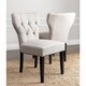 ABBYSON LIVING Bennet Beige Tufted Dining Chair (Set of 2)