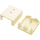 StarTech.com Dual Cat 5e RJ45 Wall Box - Ivory