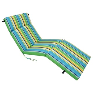 Sale Blazing Needles 72 Inch X 24 Inch Spun Polyester Outdoor Chaise Lounge Cushion Wicker Glass Table