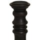 Casa Cortes Turned Wood Pillar Candle Holders (Set of 3)