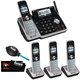 AT&T TL88102 Dect 6.0 1-Handset 2-Line Landline Telephone + 3 Additional Handsets