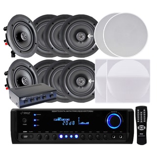 9pyle Kthsp690s Four Pairs Of 6 5 Inch 200w In Ceiling Speakers