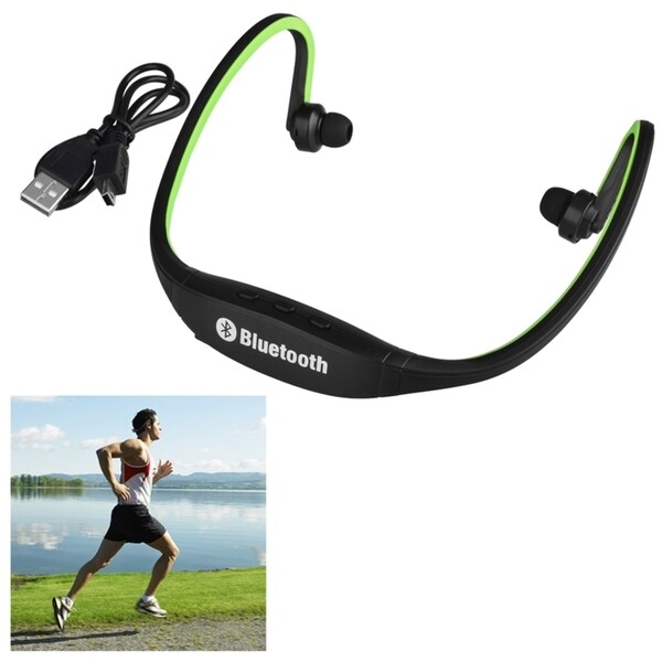 Insten Universal Sport Wireless Bluetooth 3.0 Headset with USB Charging Cable