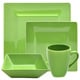 Vivo 16-piece Green Square Dinner Set