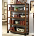 Furniture of America Taurin Industrial 5-Tier Bookshelf